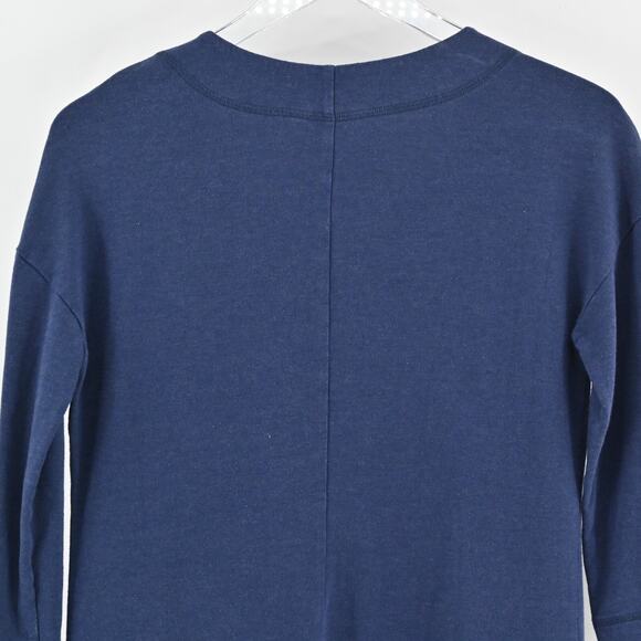 LILLY PULITZER Joyce Shift Dress Sz XS UPF 50+ True Navy 3/4 Sleeve Patch Pocket - Picture 10 of 13